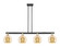 Athens - 4 Light - 51 inch - Black Antique Brass - Stem hung - Island Light (3442|716-4I-BAB-G128-8)