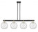 Farmhouse Rope - 4 Light - 53 inch - Black Antique Brass - Stem hung - Island Light (3442|716-4I-BAB-G122-10RW)