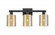 Cobbleskill - 3 Light - 24 inch - Matte Black - Bath Vanity Light (3442|716-3W-BK-G116)