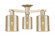 Cobbleskill - 3 Light - 23 inch - Champagne Bronze - Semi-Flush Mount (3442|716-3F-CB-G116)