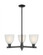 Castile - 3 Light - 28 inch - Matte Black - Stem hung - Pendant (3442|716-3CR-BK-G381)