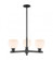 Athens - 3 Light - 28 inch - Matte Black - Stem hung - Pendant (3442|716-3CR-BK-G121-6)