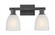 Brookfield - 2 Light - 17 inch - Matte Black - Bath Vanity Light (3442|716-2W-BK-G441)