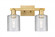 Cobbleskill - 2 Light - 16 inch - Brushed Brass - Bath Vanity Light (3442|716-2W-BB-G112)