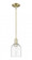 Bella - 1 Light - 6 inch - Antique Brass - Stem hung - Mini Pendant (3442|716-1S-AB-G558-6CL)