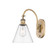 Berkshire Glass - 1 Light - 8 inch - Brushed Brass - Sconce (3442|918-1W-BB-GBC-82)