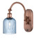 Bridal Veil - 1 Light - 5 inch - Antique Copper - Sconce (3442|918-1W-AC-G559-5BL)