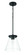 Connell 1 Light Pendant in Flat Black (20|60492-FB)