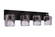 Andie 4 Light Vanity in Flat Black (20|20628FB4)
