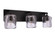 Andie 3 Light Vanity in Flat Black (20|20624FB3)