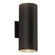 Nordic 12-in (5-in Dia.) Black Dimmable Up and Down LED Exterior Cylinder Wall Sconce (461|EW265212-BK)