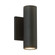 Nordic 8-in (2-in Dia.) Black Dimmable Up and Down LED Exterior Cylinder Wall Sconce (461|EW262208-BK)