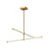 Blade 32-in Brushed Gold LED Chandeliers (461|CH23532-BG-UNV)