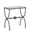 Agora White Travertine Side Table (92|4000-0243)
