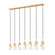 7 Light Linear Chandelier (276|828P7-7L-MGLD)