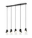 5 Light Linear Chandelier (276|828P7-5L-MB)