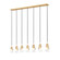 7 Light Linear Chandelier (276|828P6-7L-MGLD)