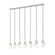 7 Light Linear Chandelier (276|828P6-7L-BN)