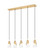 5 Light Linear Chandelier (276|828P6-5L-MGLD)