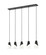5 Light Linear Chandelier (276|828P6-5L-MB)