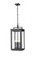 4 Light Outdoor Chain Mount Ceiling Fixture (276|5019CHB-BK)