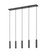 5 Light Linear Chandelier (276|1956P-5L-MB)