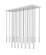 23 Light Linear Chandelier (276|1956P-23L-BN)