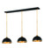 3 Light Pendant (276|1004P14-3L-MB-RB)