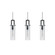 Houston 3 Light Linear Pendant,60W,BK (1|HOUP04MBBKLNR3)