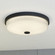 Preston 12.5-in W LED Flush Mount Matte Black (51|C0324)