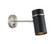 Cilindro Brushed Nickel and Matte Black Wall Sconce (3605|S17711BNMB)