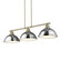 Yep by Golden Lighting Duncan 3-light Island Light in Aged Brass and Chrome shade (36|3602-3LP AB-CH)