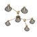 Hub & Spoke - Mesa - Linear - 6pc (1289|SMB0089-HL-GB-S-L1)