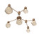 Hub & Spoke - Gem - Linear - 6pc (1289|SMB0039-HL-NB-B-L3)