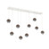 Cabochon Linear 9pc Multi-Pendant (1289|PLB0093-09-WI-S-C01-L1-BB)