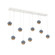 Cabochon Linear 9pc Multi-Pendant (1289|PLB0093-09-WI-B-C01-L3-BU)