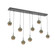 Cabochon Linear 9pc Multi-Pendant (1289|PLB0093-09-MB-B-C01-L3-GE)