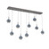 Cabochon Linear 9pc Multi-Pendant (1289|PLB0093-09-GP-S-C01-L3-BU)