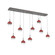 Cabochon Linear 9pc Multi-Pendant (1289|PLB0093-09-GP-C-C01-L3-RE)