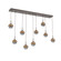 Cabochon Linear 9pc Multi-Pendant (1289|PLB0093-09-FB-S-C01-L3-NB)