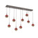 Cabochon Linear 9pc Multi-Pendant (1289|PLB0093-09-FB-B-C01-L1-RE)
