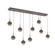 Cabochon Linear 9pc Multi-Pendant (1289|PLB0093-09-FB-B-C01-L1-GP)