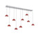 Cabochon Linear 9pc Multi-Pendant (1289|PLB0093-09-CS-WL-C01-L3-RE)
