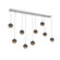 Cabochon Linear 9pc Multi-Pendant (1289|PLB0093-09-CS-B-C01-L1-GP)