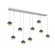 Cabochon Linear 9pc Multi-Pendant (1289|PLB0093-09-CS-A-C01-L3-GP)
