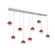 Cabochon Linear 9pc Multi-Pendant (1289|PLB0093-09-CS-A-C01-L1-RE)
