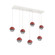 Cabochon Linear 7pc Multi-Pendant (1289|PLB0093-07-WI-S-C01-L3-RE)