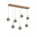 Cabochon Linear 7pc Multi-Pendant (1289|PLB0093-07-NB-S-C01-L3-GE)