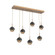 Cabochon Linear 7pc Multi-Pendant (1289|PLB0093-07-NB-B-C01-L1-MB)
