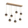 Cabochon Linear 7pc Multi-Pendant (1289|PLB0093-07-NB-B-C01-L1-FB)